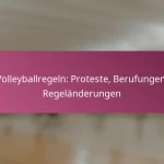Volleyballregeln: Proteste, Berufungen, Regeländerungen